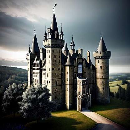 "Countryside Castle" Midjourney Prompt - Customizable Text-to-Image Creation - Socialdraft