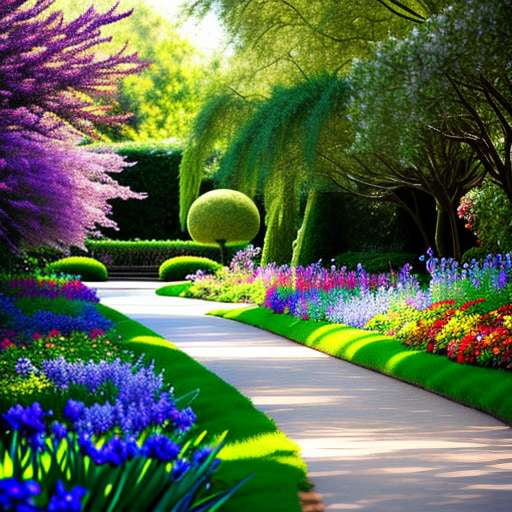 "Irises Garden" Custom Midjourney Prompt for Text-to-Image Creations - Socialdraft
