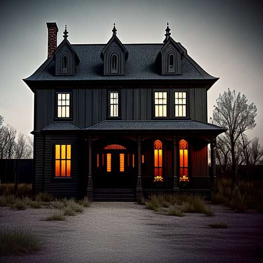 Haunted House Mirage Midjourney Prompt - Create Your Own Spooky Art - Socialdraft