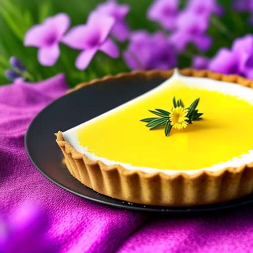 Lemon Lavender Tart Midjourney Masterpiece - Socialdraft