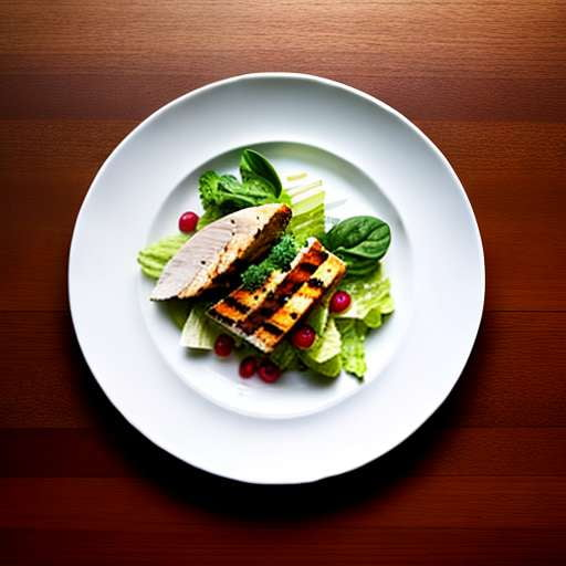 Grilled Chicken Caesar Salad Midjourney Image Prompt - Socialdraft