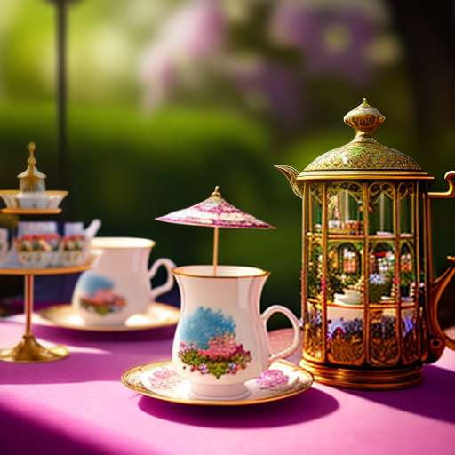 "Whimsical Tea Party" Midjourney Prompt - Create Your Own Dream Tea Party Image - Socialdraft