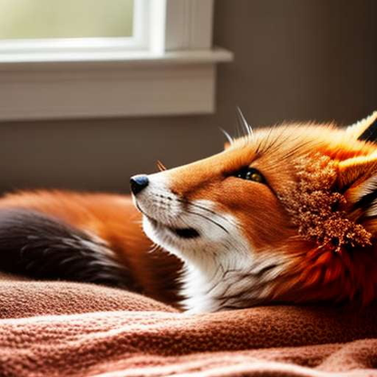 Charming Fox in Bed Midjourney Prompt - Customizable Image Creation - Socialdraft