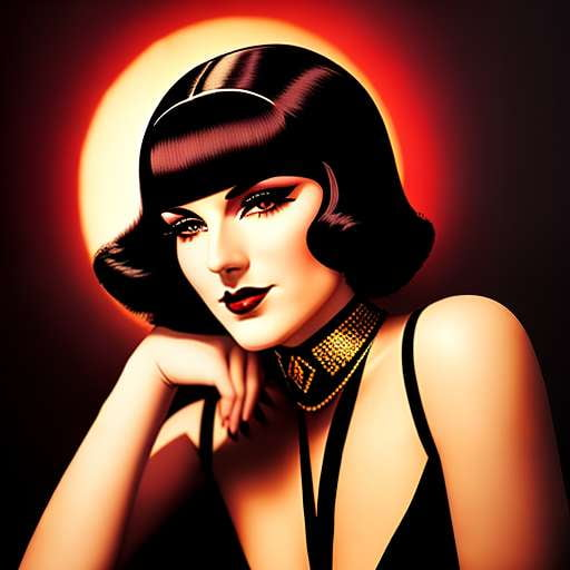 Art Deco Femme Fatale Midjourney Prompt - Socialdraft