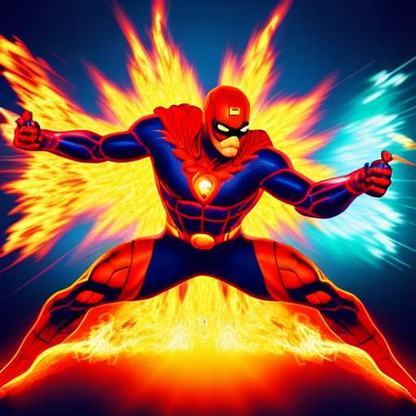 Midjourney Prompt: Super Heroes in Flames - Socialdraft