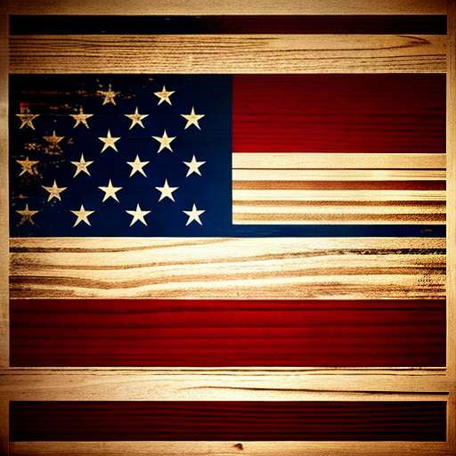 Country Flag Wood Burning Midjourney Prompt: Create Your Own Rustic Patriotic Art - Socialdraft