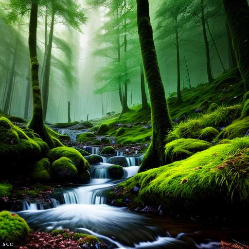 Mossy Forest Midjourney: Create Your Own Enchanted Forest Image - Socialdraft