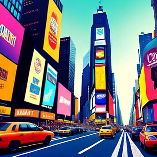 Times Square Midjourney Prompt - Customizable Image Creation Tool - Socialdraft