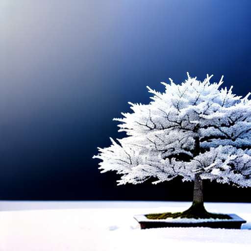 Winter Bonsai Midjourney Prompt for Snowy Scene Décor - Socialdraft