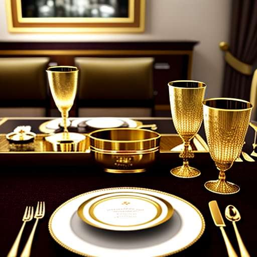 Custom Banquet Menu Art Prompt - Midjourney Model Generated Images - Socialdraft
