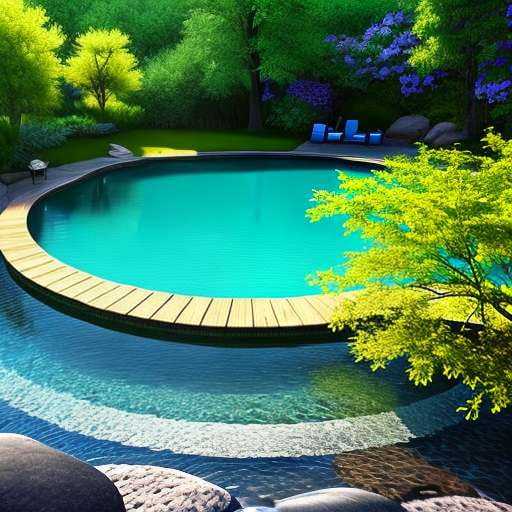 "Sparkling Heart-Shaped Pool" Midjourney Prompt - Customizable Text-to-Image Creation - Socialdraft