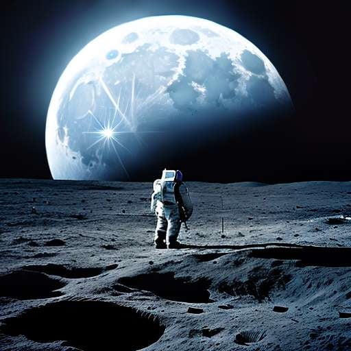 Moon Landing Midjourney Image Prompt for Creative Customizations - Socialdraft