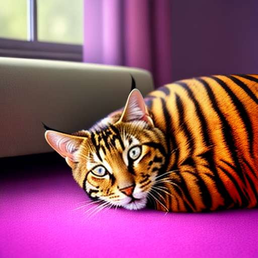 Toyger Cat Midjourney Nap Prompt - Socialdraft