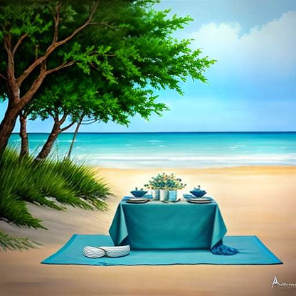 Beach Picnic Midjourney Prompt: Create Your Own Perfect Day at the Shore - Socialdraft