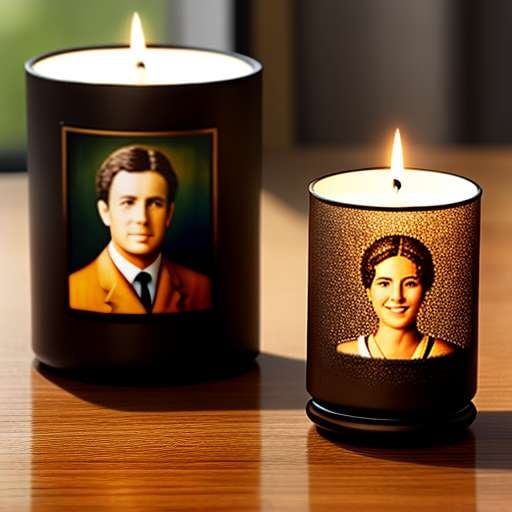 "Personalized Memorial Candle Midjourney Prompt" - Socialdraft
