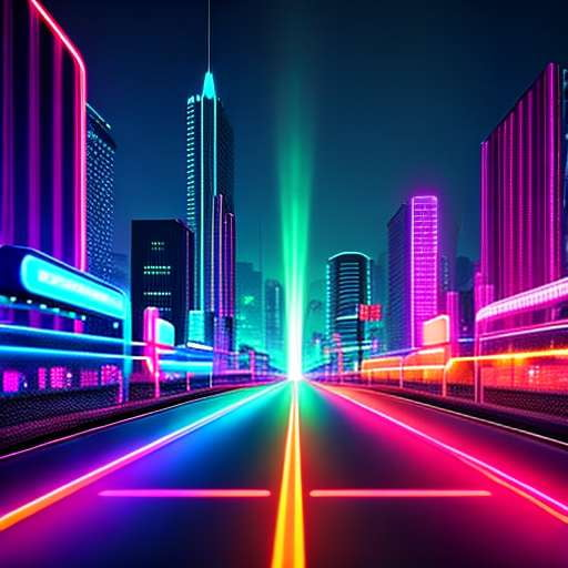 Neon Highway Midjourney Prompt - Custom Image Creation - Socialdraft