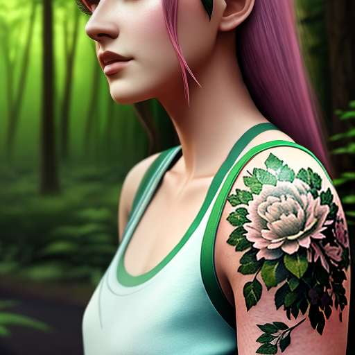 Forest Fairy Midjourney Prompt for Tattooed Girls: Customizable Text-to-Image Model - Socialdraft