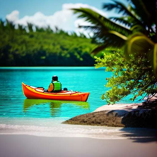Island Kayaking Midjourney Image Prompt: Create Your Own Tropical Adventure - Socialdraft