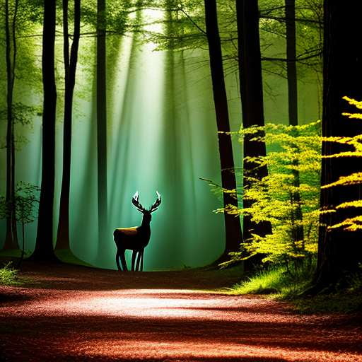 Glowing Deer Midjourney Prompt for Custom Art Creation - Socialdraft