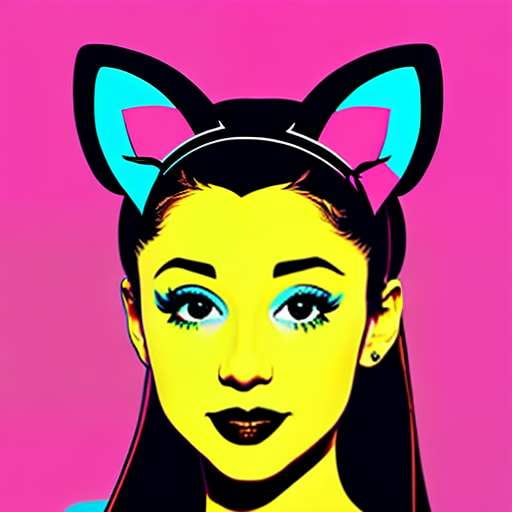 Ariana Grande-Inspired Cat Ear Midjourney Prompt - Socialdraft