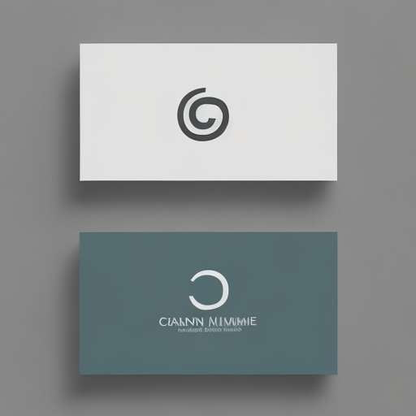"Clean and Simple" Business Cards - Minimalist Design Prompts for Midjourney - Socialdraft
