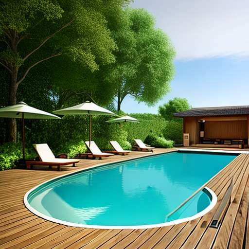 Decked-Out Cozy Retreat Swimming Pool Midjourney Prompt - Socialdraft