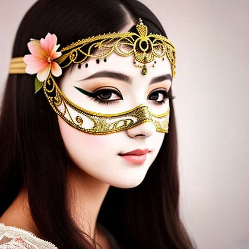 Elegant Venetian Mask Midjourney Prompt - Customizable Beauty Image Generation - Socialdraft