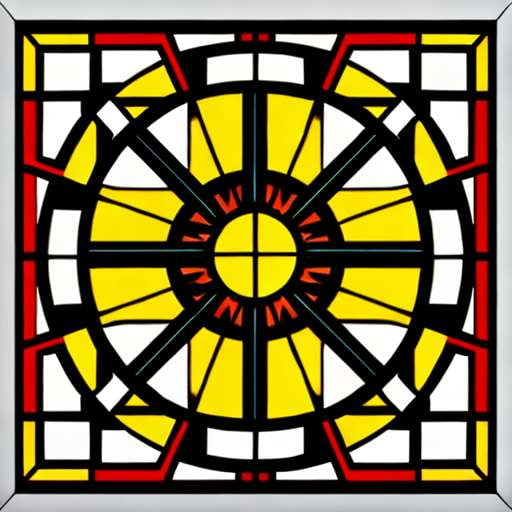 Art Deco Stained Glass Window Designs - Midjourney Prompts - Socialdraft