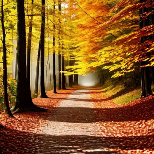 Autumn Forest Trail Midjourney: Create Your Unique Fall Landscape - Socialdraft
