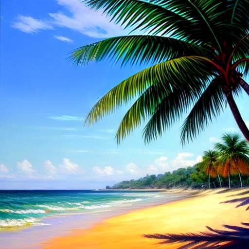 Tropical Island Beach Midjourney Prompt - Create Your Own Paradise - Socialdraft