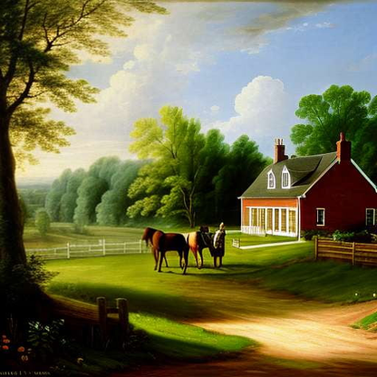 Equestrian Estate Midjourney Prompt - Customizable Image Generations - Socialdraft