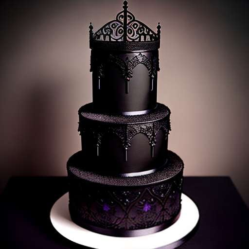 Gothic Underworld Cake Midjourney Prompt - Create Your Own Deliciously Dark Cake - Socialdraft