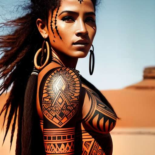 Tribal Warrior Tattoo Midjourney Prompt for Strong Women – Socialdraft