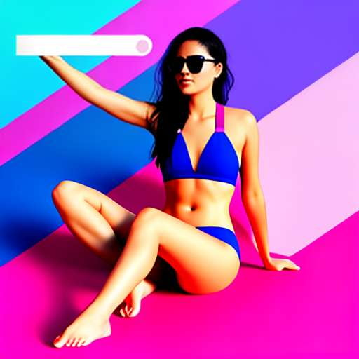 Cutout Bikini Midjourney Prompt - Customizable Swimwear Design - Socialdraft