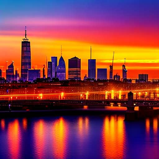 "City Sunset" Custom Midjourney Prompt for Stunning Skyline Artwork - Socialdraft