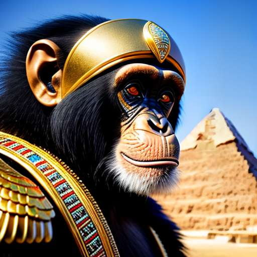 Egyptian Chimpanzee Midjourney Prompt - Socialdraft