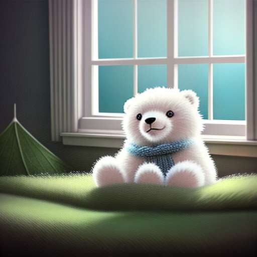 Midjourney Polar Bear Fleece Pajamas - Customizable Image Prompt - Socialdraft