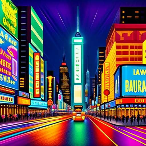 Broadway Nights: Customizable Midjourney Prompt for Creating Stunning Images - Socialdraft