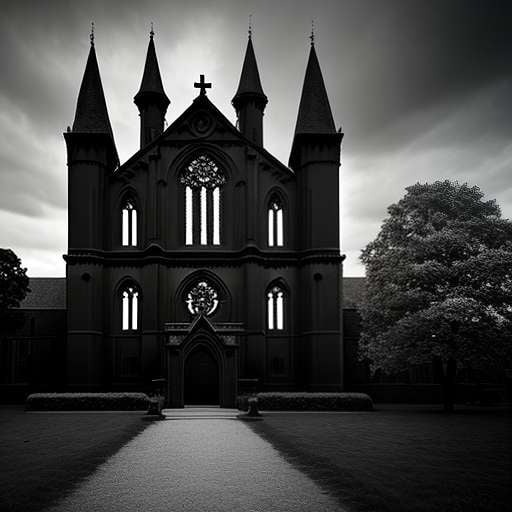 Cursed Abbey Midjourney Prompt - Hauntingly Beautiful Gothic Art Creation - Socialdraft