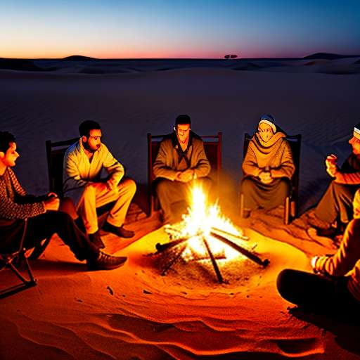 Bedouin Campfire Midjourney Prompts: Create your own desert oasis image with AI technology - Socialdraft