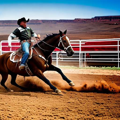 Midjourney Bronc Riding Prompt - Customizable Cowboy Art - Socialdraft