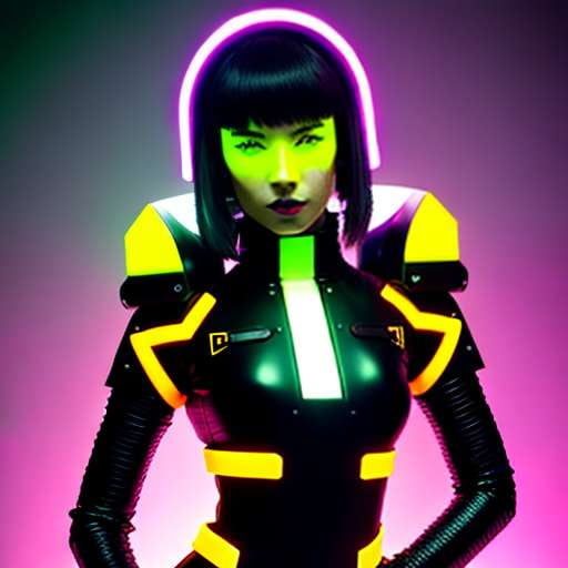 Cyberpunk Industrial Fashion Midjourney Creation - Customizable Prompts - Socialdraft