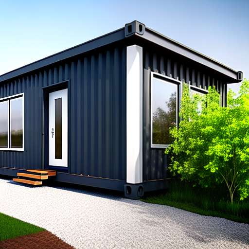 Shipping Container Home Midjourney Blueprint Prompt - Socialdraft