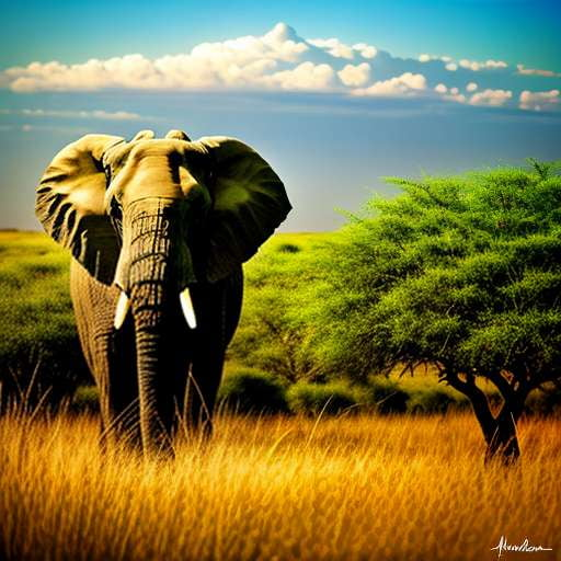 "Wilderness Wonders Midjourney Prompt - Create Your Own African Safari Adventure" - Socialdraft