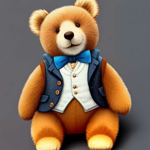 Teddy Bear Vest Midjourney Prompt - Unique Customizable Text-to-Image Model - Socialdraft