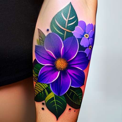 "Customizable Forget-Me-Not Tattoo Midjourney Prompt for Personalized Ink Inspiration" - Socialdraft