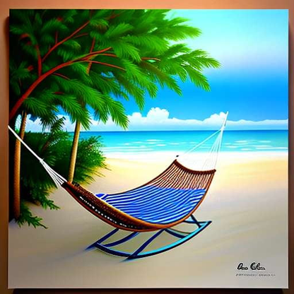 Beach Hammock Midjourney Prompt - Create Your Own Tropical Getaway - Socialdraft
