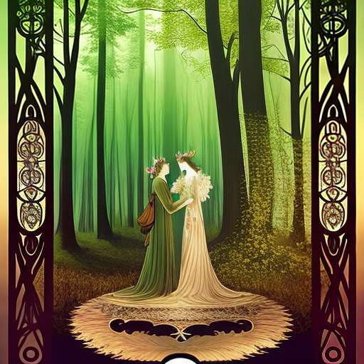 Enchanted Forest Midjourney - Text-to-Image Prompt for Custom Art Creation - Socialdraft