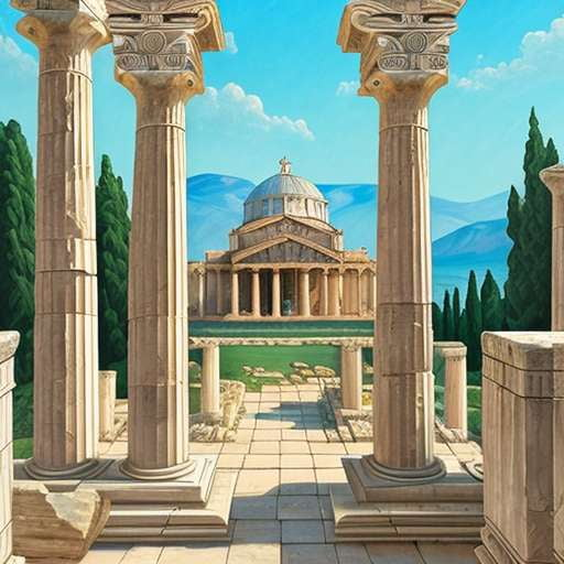 "Temples of Rome and Greece" Midjourney Prompts for Custom Creations - Socialdraft