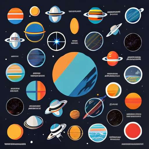 Space Exploration Sticker Sheet - Create Unique Custom Stickers with Midjourney Prompts - Socialdraft